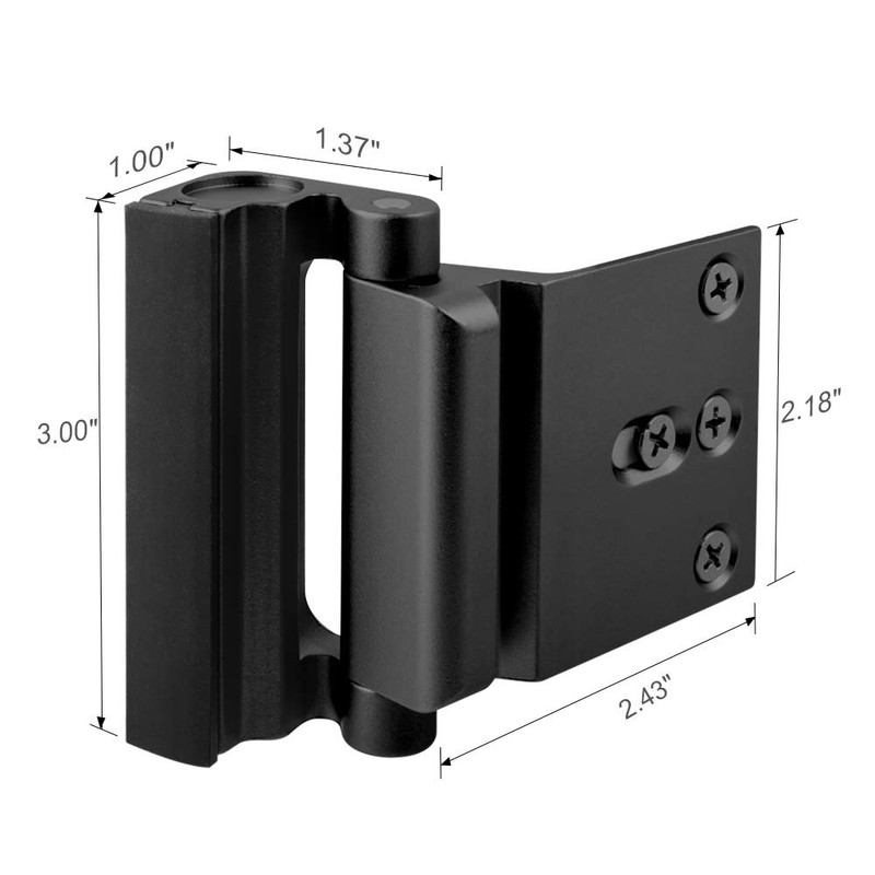 Home Security Door Lock Reinforcement - Child Proof High Security