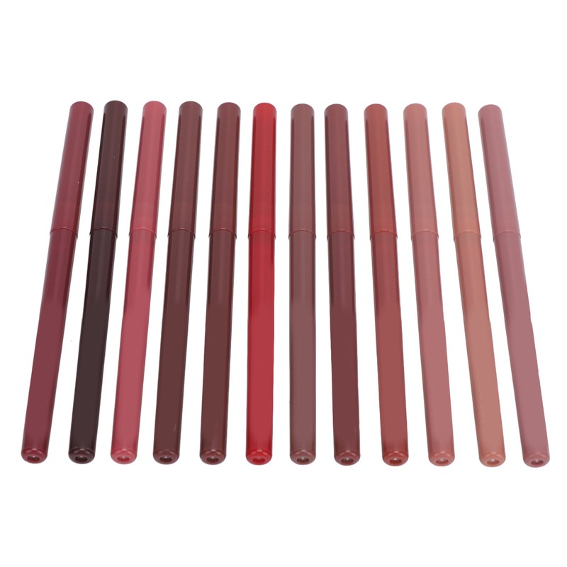 12pcs Lip Liner Set Matte Lip Liners Kit Waterproof Long