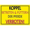Metal Sign 20 x 30 cm with German Text "Betreten