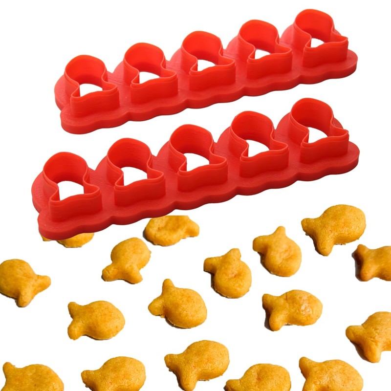 Mini Tiny Goldfish Cracker Cutter and Goldfish Cookie Cutter -