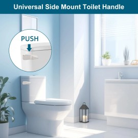 Hibbent Universal Toilet Trip Lever For American Standard/Mansf - 2Pack-Brushed Nickel