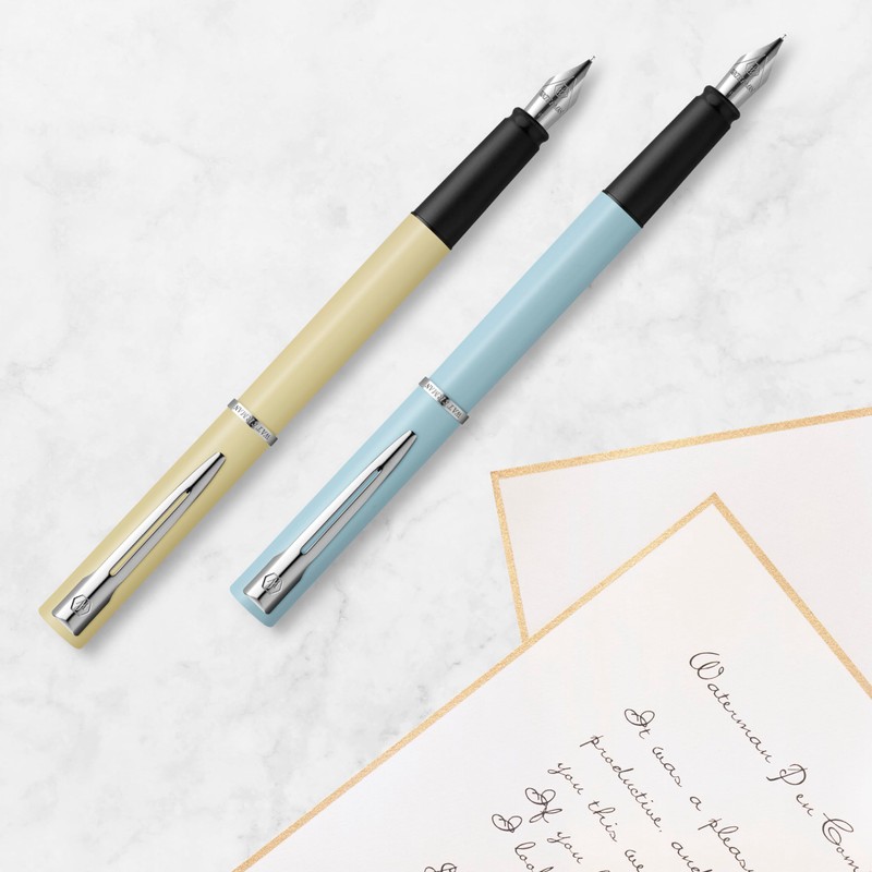 Waterman Allure Fountain Pen | Baby Blue Pastel with Chrome
