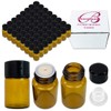 84 Packs Beauticom® 2ML Amber Glass Vial for Essential Oils,