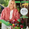 HANDLANDY Ladies Leather Gardening Gloves, Thorn Proof Long Gauntlet, Elbow