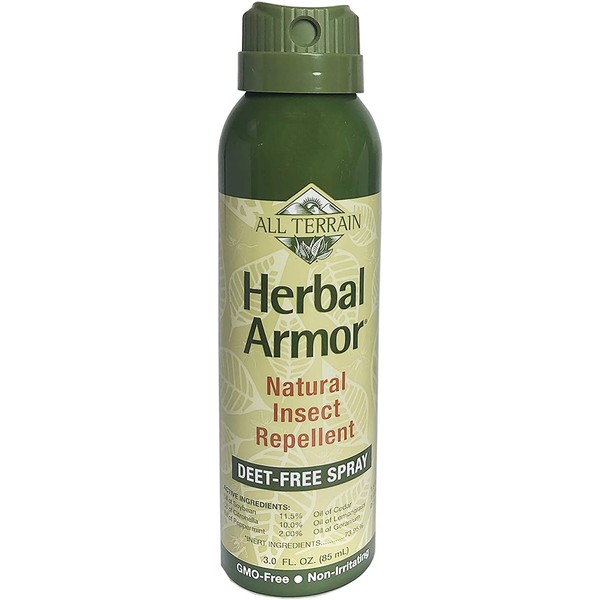 All Terrain Herbal Armor Natural Insect Repellent, DEET-Free Spray, 3 Ounce