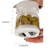 Pickles Jar Dry and Wet Dispenser Pickles Olives Hourglass Jar