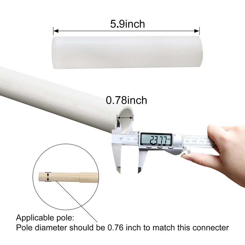 3 PCS TeePee Tent Replacement Pole Connectors - Durable Tent