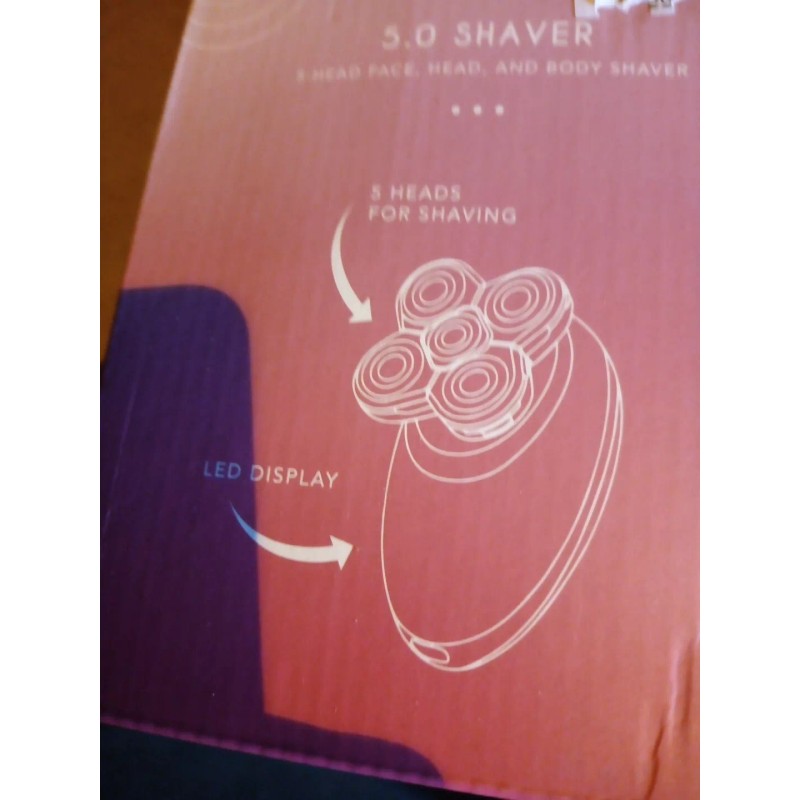 Pop Sonic 5.0 Shaver (5-Head Face, Head, and Body Shaver)