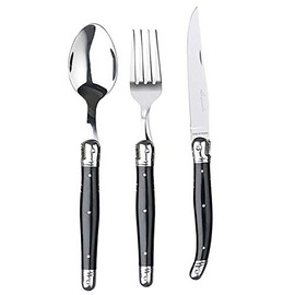 ラギオール クラシック カトラリー3点セット(ナイフ+フォーク+スプーン) カラー：ブラック