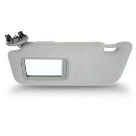 Driver Left Side Sun Visor Compatible with Toyota Corolla 2007-2013, Interior Sunvisor Replace# 74320-02711-E0 (Gray)