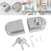 Stainless Steel Glass Door Lock Anti-Theft Security Lock Double Swing