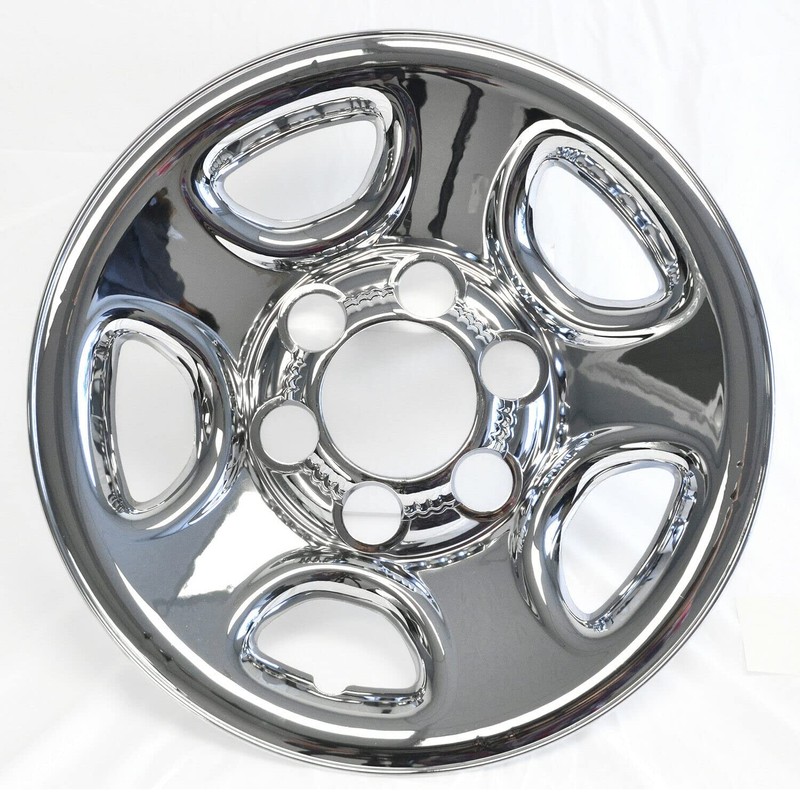 Brighter Design Chrome 16in Wheel Skin Overlays for Chevy Express