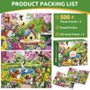 2 Pack 500 Piece Puzzle for Adults, Birds Dogs Jigsaw