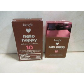 BENEFIT HELLO HAPPY SOFT BLUR FOUNDATION SPF 15 ~ #10 ~ 1.0 OZ NWB