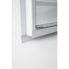 Shed Window 16x16 White - Vertical Slider with Tempered Glass