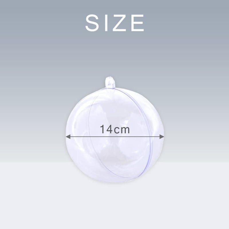 TKY Plastic Ball Plastic Sphere Ornament Ball Decoration Transparent Hollow