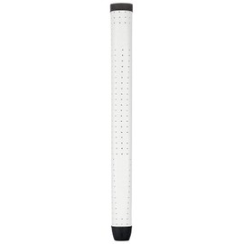 SHABIER Light Weight Breathable Leather Golf Putter Grip Pure Handmade Soft Leather Golf Grips (White)