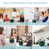 Cayxenful 360° Rotating Desk Organizer with 5 Compartments