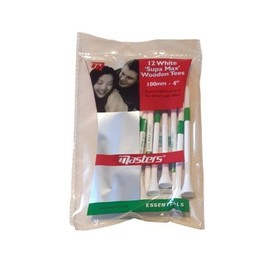 Golfrepair Golf Tee, White with Marking, 100 mm, 4 Inch Supa, Wooden Tee for Driver, Super Length