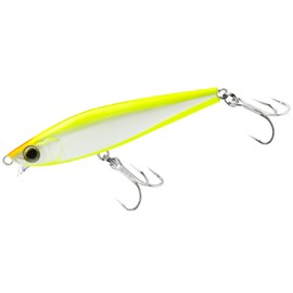 DUEL Hardcore Heavy Shot (S) F1180-PCL Lure, Pencil Bait, Sea Bass, Flounder, Blueback, 3.3 Inches (85 mm), Weight: 0.7 Oz (20 g), Pearl Chartreuse