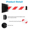 PATIKIL 16.4Ft Magnetic Wall Mount Retractable Belt Barrier, Fixed Crowd