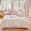 Covebett Bed Linen 140 x 200 cm Pink White Floral