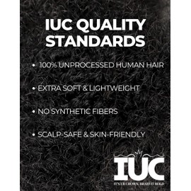 IUC Afro Kinkys Bulk Human Hair (14 Inch, 50g, Ginger) 4C Afro Kinky-Curly 100% Human Hair, Ideal for Braiding, Twists, Dreadlocks, Loc Repair, Kid-Friendly