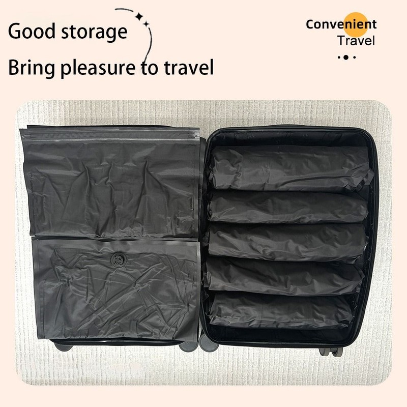 Roll-Up Compression Storage Bags for Travel – Pump-Free Reusable Clothing
