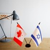 Canada Israel Friendship Flag, Israeli Desk Flag,Canada Israeli Desk Flag,Twin