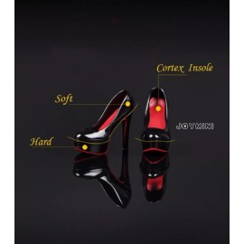 1/6 Black High Heel Shoes For 12"/30cm PHICEN TBLeague Action Figures Toy Female