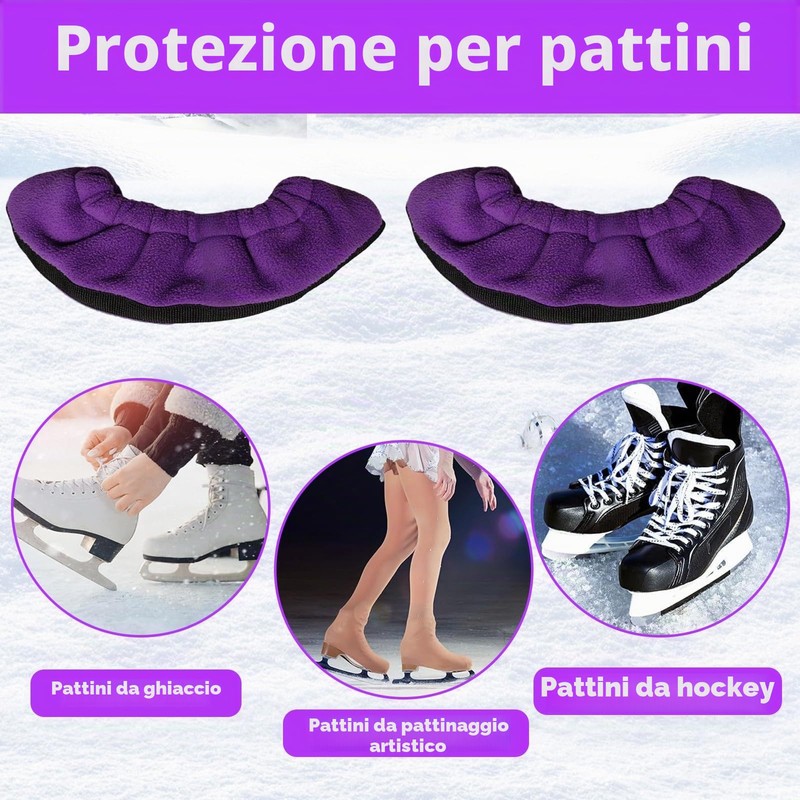 HTTDSLF 1 Paia Protezioni per Lame per Pattini da Ghiaccio,