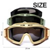 [Felimoa] Survival Game Goggles Tactical Camouflage Anti-Fog 3 Lens Set
