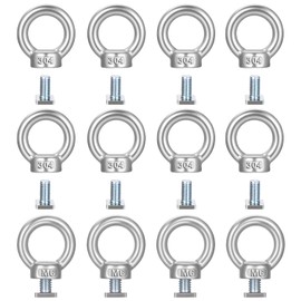 24 Set Golfari Bullone a Occhiello in Acciaio Inox 304