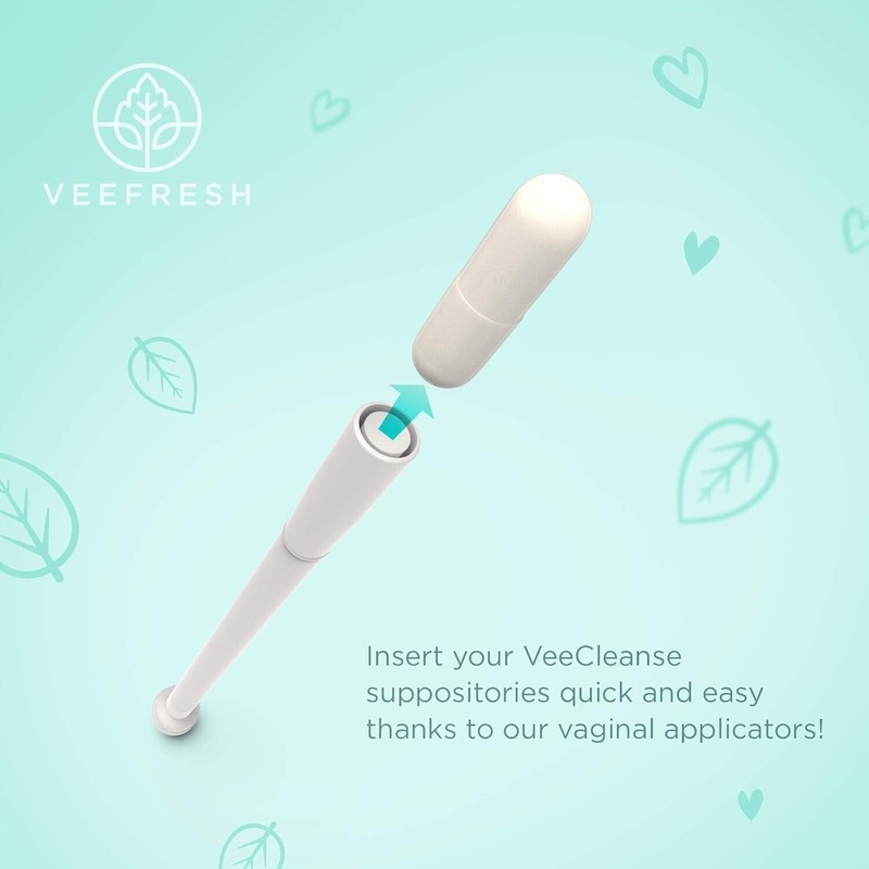 VeeFresh Vaginal Applicators for Boric Acid Suppositories (7 pcs)