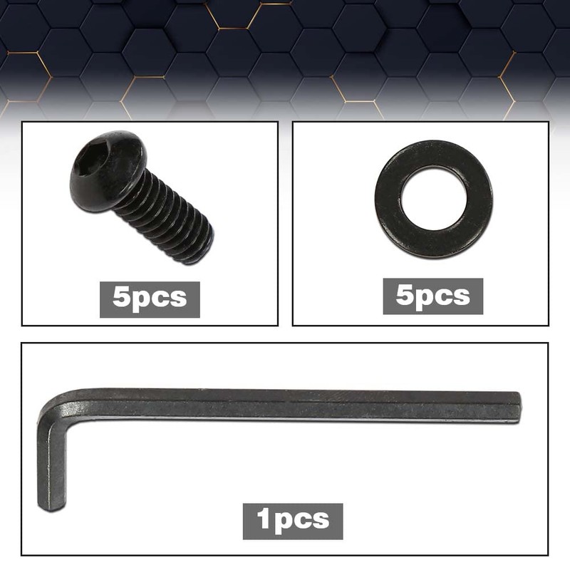 PIT66 Black 10pcs Stainless Allen Screw Bolt kit Compatible with