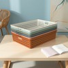6 Pack Plastic Turn in Paper Trays for Classroom, Storage