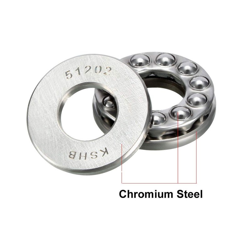 sourcing map 2 Pcs 51202 Axial Ball Bearings 15mm x