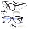 3 Pack Reading Glasses Spring Hinge Stylish Readers Black/Tortoise for