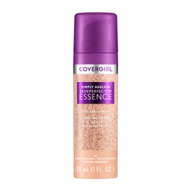 Covergirl Simply Ageless Skin Perfector Essence Foundation, 30 Light-Medium,Tinted Skincare Makeup Hybrid, Sheer Tint, Radiant Finish, Glowy Finish, Vegan Formula, 1.0oz
