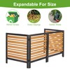 2-Panel Outdoor Air Conditioner Fence Screen, Outside Wood Privacy Fence,