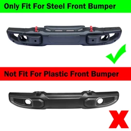 Wocch - Marco de matrícula frontal sin taladro, soporte de placa de matrícula para Jeep Wrangler JL JLU y Gladiator JT (Reemplazar # 68293738AA)