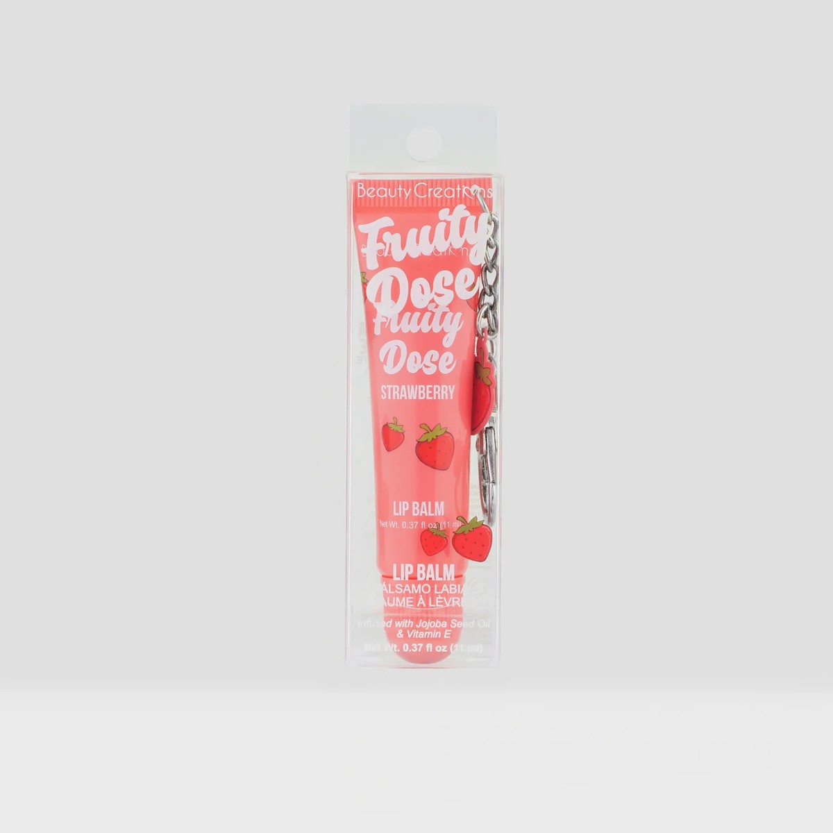 Bálsamo Labial Con Llavero Fruity Dose Beauty Creations