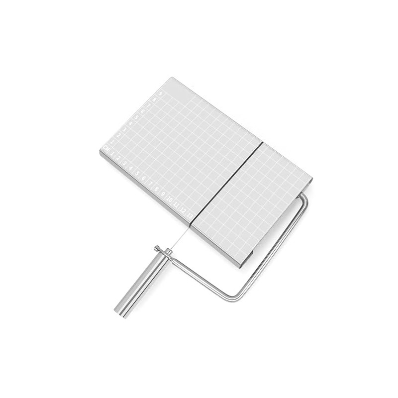 Stainless Professional Cheese Slicer with 5 Replacement Wire,Cutter and Measurement