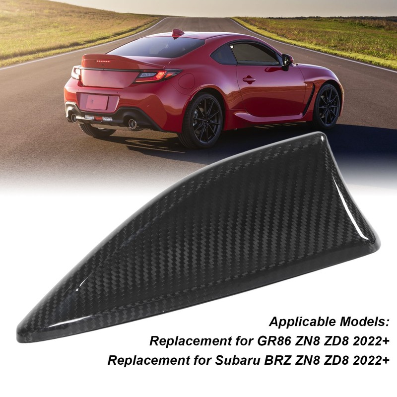 Shark Fin Antenna Cover Black Self Adhesive Carbon Fiber Decoration