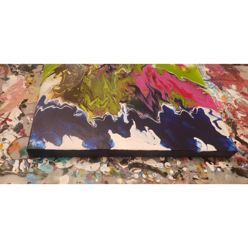 Henta Pour Paint Fluid Art Spill Cleanup 48 x 24"