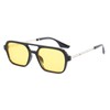 OSAGAMA Vintage Square Sunglasses for Women Men 70s Small Glasses