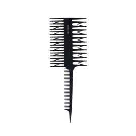Hair Dyeing Comb Hair Highlight Sectioning Comb Hair Tint Coloring Dye Styling Tools(Black)