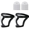 [TRIrunpdl] 2 Pieces Face Guard Clear Full Safety Face Shield