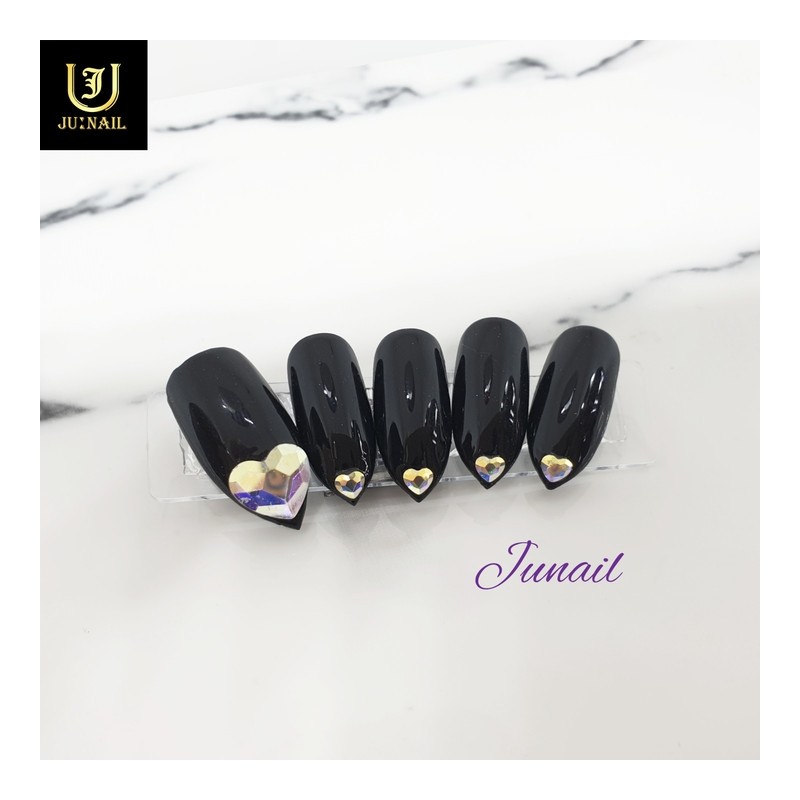 No.1202 Handmade Nail Tips - Short C Curve Coffin