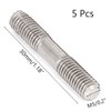 TOP-VIGOR 5Pcs Double End Threaded Stud Screw Bolt, M5x30mm 304
